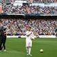 Eden Hazard walks onto the pitch during his official presentation at Real Madrid