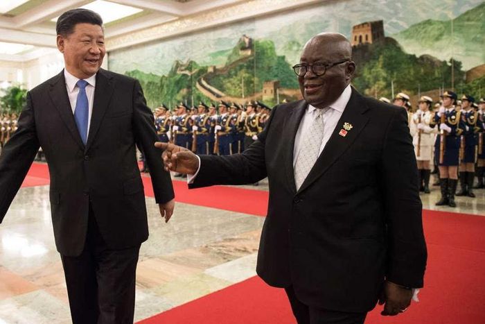 President Nana Addo Dankwa AKufo-Addo with President Xi Jinping of China