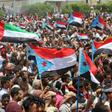 Demonstrators in Yemen's second city Aden took to the streets after its seizure by separatist forces, waving flags of the formerly independent South Yemen and of the UAE