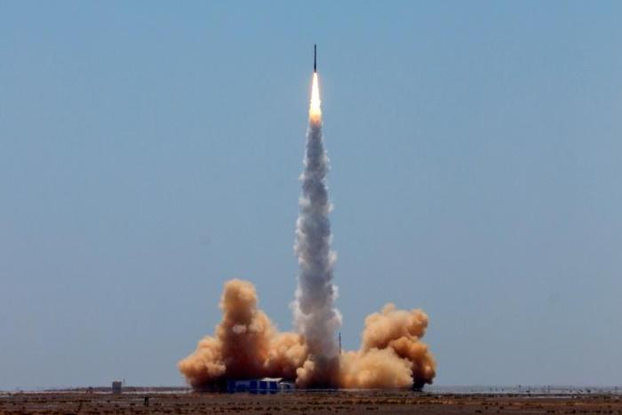 The 20-metre (66-foot) rocket designed by iSpace named Hyperbola-1 reached an altitude of 300 kilometres (186 miles), according to a statement