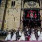 Financed by sponsors and TV rights, broadcast live on television, couples who would not otherwise have the means are gifted a deluxe wedding worth 400,000 euros
