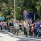 People rushed outside and gathered in the streets of Athens after the quake