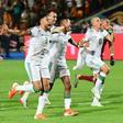 Algeria players celebrate their victory over Senegal in the Africa Cup of Nations final