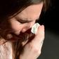 Amanda Knox wipes away tears as she addresses the "Trial by Media" panel in Modena on her first visit back to Italy since her 2015 acquittal for the murder of fellow exchange student Meredith Kercher
