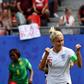 Captain Steph Houghton put England in front on their way to a 3-0 win over Cameroon in the last 16 of the women's World Cup