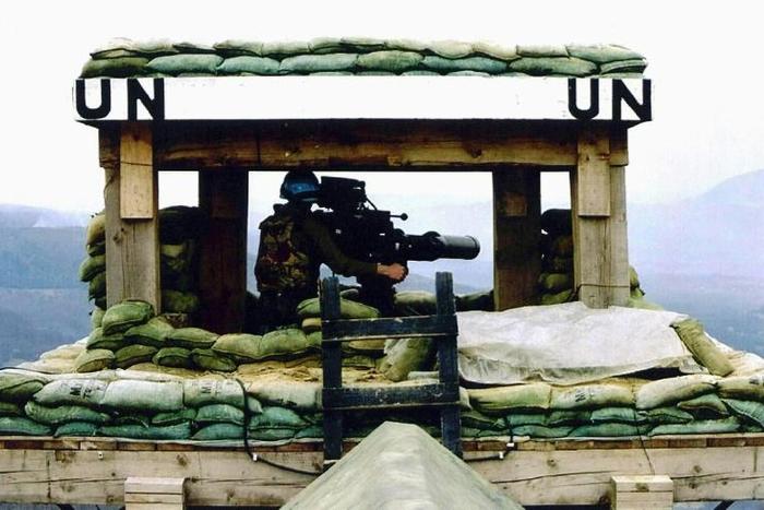 Dutch troops were posted to protect the UN safe area of Srebrenica but were overrun in July 1995 by Bosnian Serb forces who massacred nearly 8,000 Muslim men and boys
