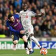 Naby Keita was hurt during the first leg of Liverpool's Champions League semi-final against Barcelona