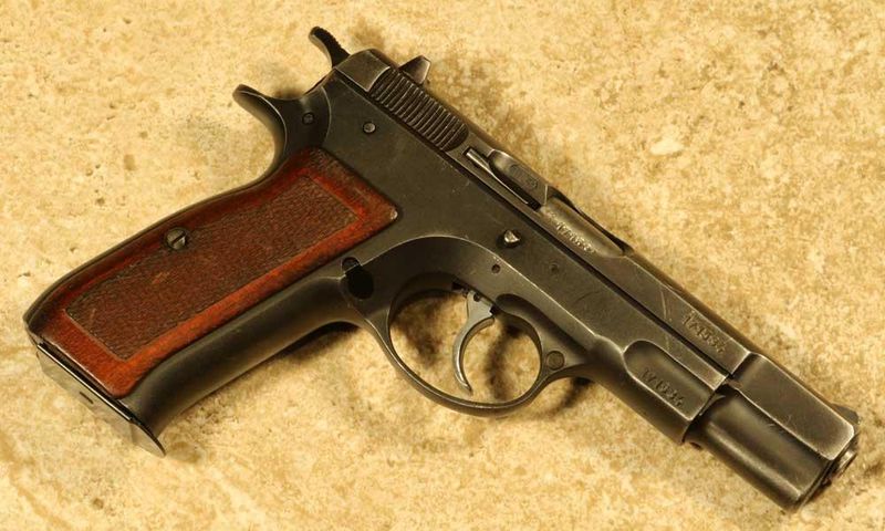 A gun