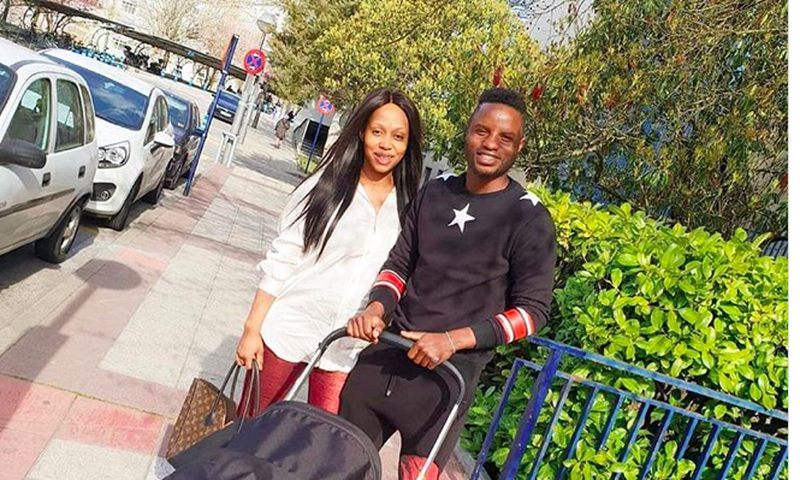 Mubarak Wakaso and wife