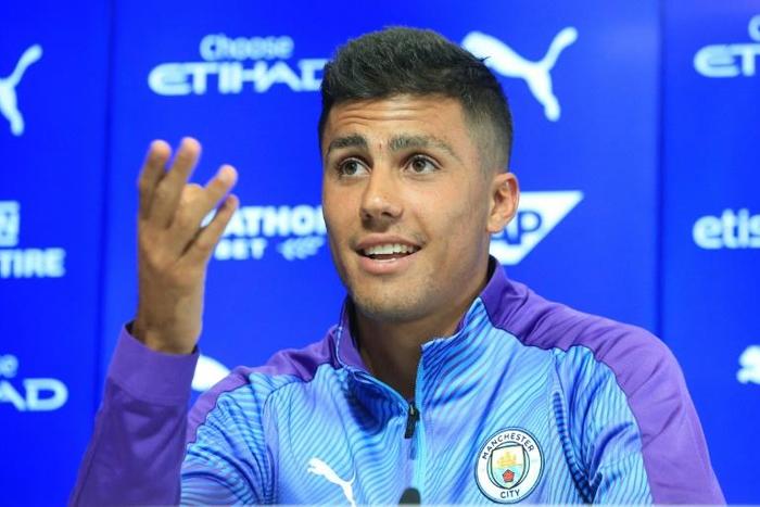 Spanish midfielder Rodri joined Manchester City for a club-record fee on Thursday