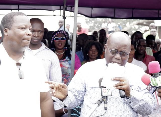 Philip Addison with Nana Addo