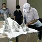 Officials found 125 kilos of rhino horn encased in plaster