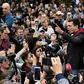 Russian opposition politician Ilya Yashin, shown here at Sunday's rally, was among several dozen people who were arrested