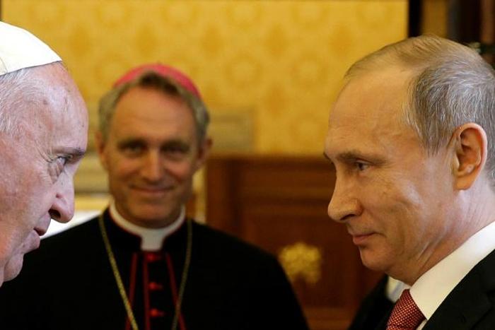 Pope Francis most recently met Putin in 2015