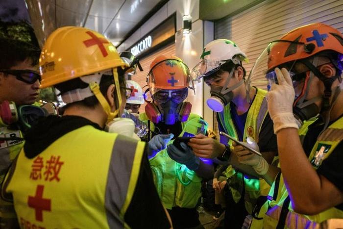 Nurses, doctors, medical students and ordinary people with first aid training have all clamoured to join what has become a small volunteer corps helping treat people on the frontlines of the Hong Kong protests