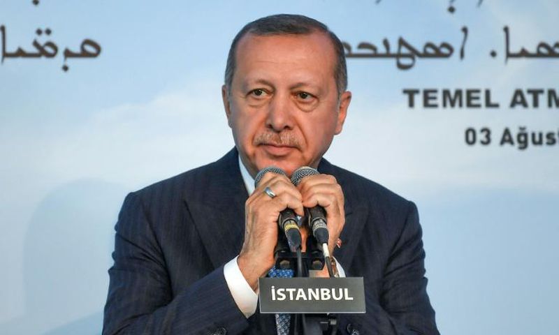 Turkish President Recep Tayyip Erdogan has laid the foundation stone for the first new church since Turkey became a modern republic in 1923