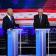 Former US Vice President Joe Biden (L) faced criticism over his stance on racial issues from California Senator Kamala Harris (R) in Democratic presidential debates last month