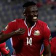 Kenya's Michael Olunga celebrates scoring his team's first goal