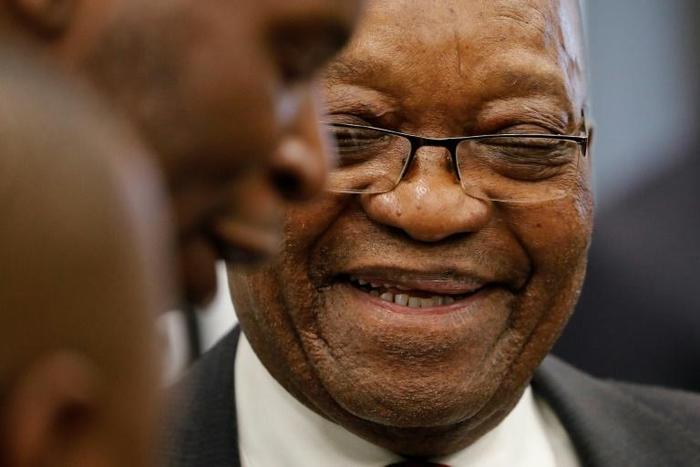 Zuma, pictured on his third day of testimony before investigators probing alleged corruption during his presidency