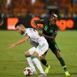 Nigeria's forward Henry Onyekuru (R) -- shown in a match against Algeria during the 2019 Africa Cup of Nations (CAN) -- has been signed by AS Monaco