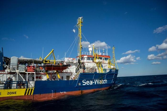 The Dutch-flagged rescue boat Sea-Watch 3 has been stuck in the Mediterranean since rescuing 53 migrants drifting in an inflatable raft off the coast of Libya on June 12