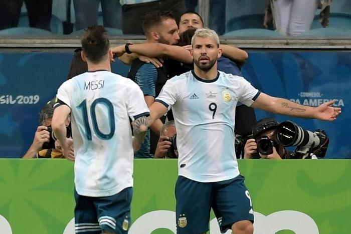 Argentina forwards Lionel Messi (left) and Sergio Aguero will have a hard time breaking down Brazil's defense, according to Gabriel Jesus