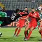 Dylan Bronn (R) of Tunisia concedes the own goal that gave Senegal victory in an Africa Cup of Nations semi-final in Cairo