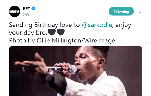 BET birthday wish