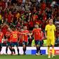 Sergio Ramos celebrates with his Spain teammates after scoring in their 3-0 win over Sweden in Euro 2020 qualifying