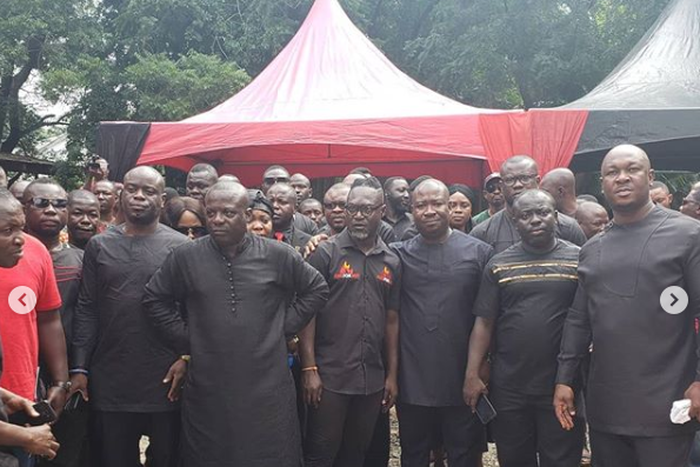 Heartbreaking photos of Countryman Songo, Dan K Yeboah & more at Kofi Appiah's funeral