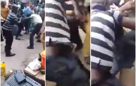 Onlookers cheer as two 'street' pastors fight in Kumasi