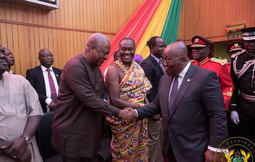 John Mahama and Nana Addo