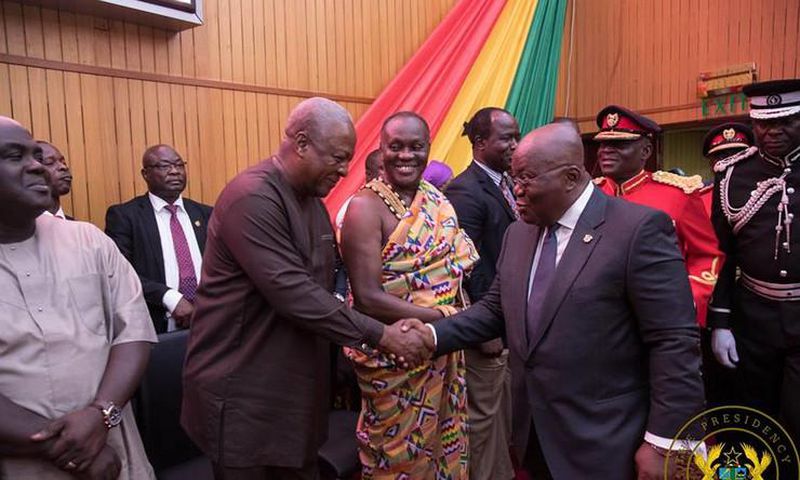 John Mahama and Nana Addo