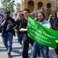 Moscow police detain a supporter of journalist Ivan Golunov who on Saturday was charged with dealing in a "large amount" of illegal drugs, accusations his supporters say have been fabricated so as to stop his work