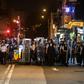 Clashes broke out between Hong Kong police and protesters as marchers took aim at traders coming across the border from mainland China