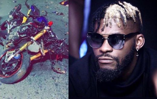 Dj Arafat's bike after the accident