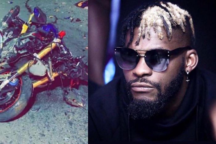 Dj Arafat's bike after the accident