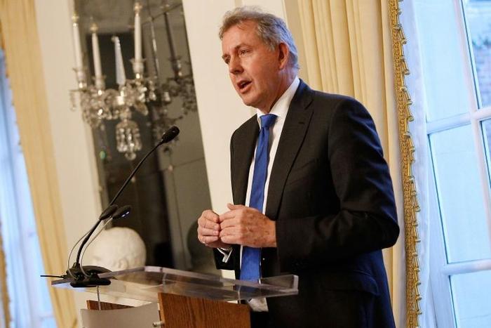British Ambassador Kim Darroch (pictured January 2017) reportedly said Trump's presidency could "crash and burn" and "end in disgrace"