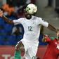 Wilfried Bony playing for the Ivory Coast against Morocco during the 2017 Africa Cup of Nations in Gabon