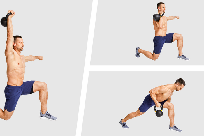 This Lawnmower Kettlebell Flow Cuts Through Fat