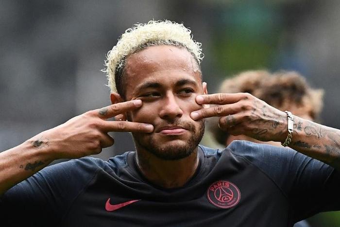 Paris Saint-Germain's Brazilian forward Neymar, pictured in China in August 2019, denied all wrongdoing