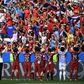 Thailand were cheered by fans despite losing 5-1 to Sweden