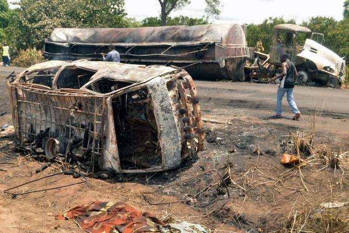 On Monday, more than 45 people were killed and at least 100 injured in Benue state, central Nigeria, when a petrol tanker crashed and blew up as a crowd gathered to steal leaking fuel