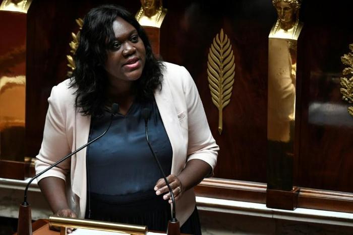 French Member of Parliament of the La Republique En Marche party Laetitia Avia speaks during a session at the French National Assembly in Paris