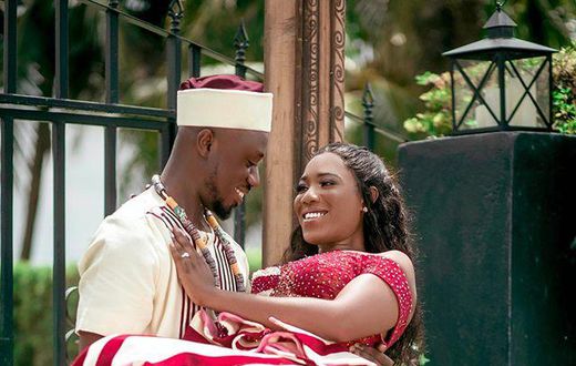 Ghanaian actress, Victoria Lebene and Eugene ties the knot.