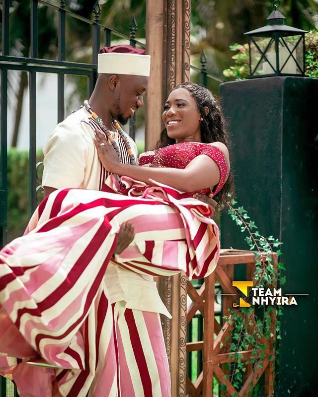 Ghanaian actress, Victoria Lebene and Eugene ties the knot.