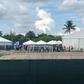 Children are gathered in the United States' largest migrant children detention center, in Homestead, Florida on June 7, 2019