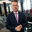 Pastor Andrew Brunson, who was detained in Turkey for two years before being released in 2018, speaks with AFP at the State Department in Washington