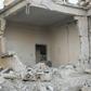 Syrians inspect the damage following reported regime airstrikes on the town of Muhambal, in the northern Idlib province on July 6, 2019