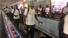 The Black Stars have touched down in Accra